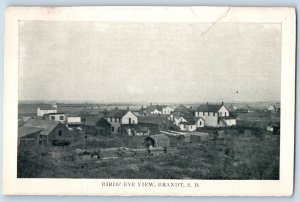 Brandt South Dakota SD Postcard Birds Eye View Exterior c1908 Vintage Antique