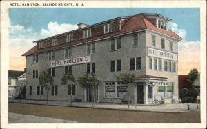 Seaside Heights New Jersey NJ Hotel Hamilton Vintage Postcard