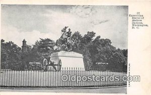 Equestrian Statue of Andrew Jackson Washington DC, USA Unused 