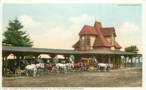 Bethlehem New Hampshire C-1910 Railway Station Postcard Detroit Publishing 1754