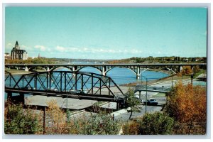 Saskatoon Saskatchewan Canada Postcard The City of Bridges c1950's Unposted