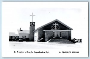 Kapuskasing Ontario Canada Postcard St. Patrick's Church c1930's RPPC Photo