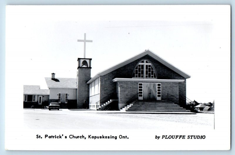 Kapuskasing Ontario Canada Postcard St. Patrick's Church c1930's RPPC Photo