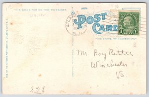 1920's Marlborough-Blenheim Hotel Boardwalk Atlantic City New Jersey Postcard