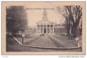 Front view,  Municipal Building,  Milford,  Connecticut,   PU_00-10s