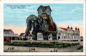 Postcard NJ Atlantic City - Elephant Hotel, Margate City