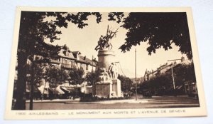 Aix-les-Bains Le Monument Aux Morts et L'Avenue de Geneve France Braun 11800