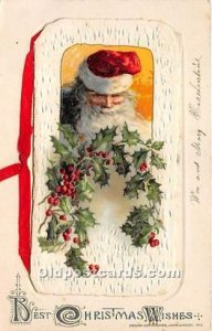 John Winsch 1912, Mechanical Greeting Card, Opens Up Santa Claus writing on b...