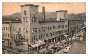 1957 Hotel Coolidge, White River Junction, VT Postcard