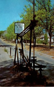 Oklahoma Barnsdale America's Only Main Street Oil Well