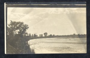RPPC STAR NEBRASKA LAKE RIVER SCENE 1915 REAL PHOTO POSTCARD SUTHERLAND IOWA