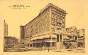 Atlantic City, New Jersey STERLING HOTEL E.C. Kropp c1930s Rare Vintage Postcard