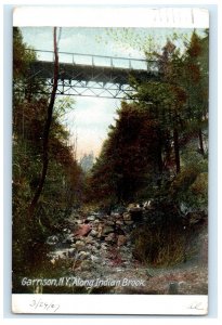 VIEW ALONG INDIAN BROOK GARRISON NEW YORK NY POSTCARD (KJ2)
