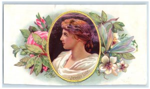 1870's Jersey Lily Geo S Harris Inner Cigar Box Label #6KE