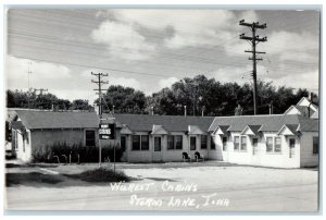 c1910's Wilrest Cabins Roadside Storm Lake Iowa IA RPPC Photo Antique Postcard