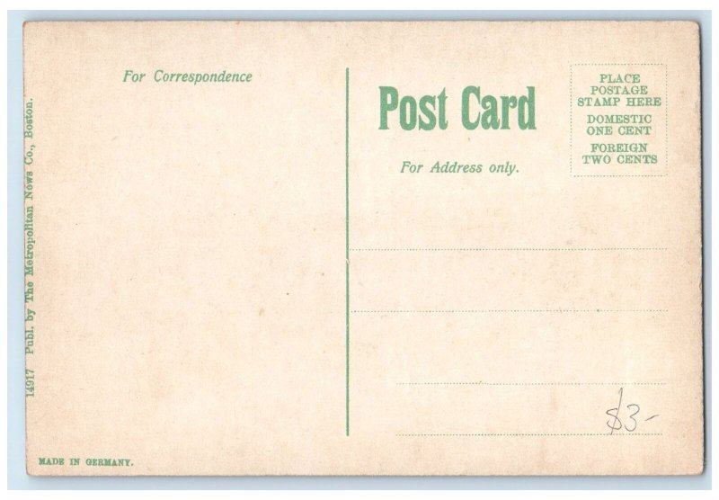 c1910's Alumni Hall Holy Cross Exterior View Worcester Massachusetts MA Postcard