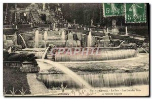 Postcard Old Saint Cloud Park Grandes Eaux La Grande Cascade