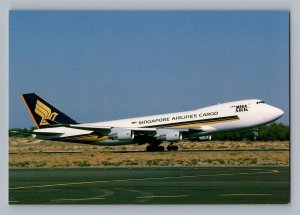 Aviation Airplane Postcard Singapore Airlines Cargo Boeing 747-412F BI5