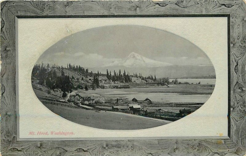Postcard 1912 PNC Glosso Series Washington Mt. Hood Frame Like 1912 23-5387