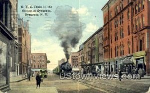 NYC Train - Syracuse, New York NY Postcard