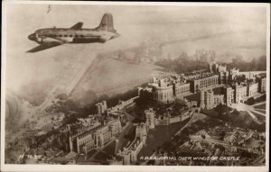 BEA Vickers Viking Commercial Airplane Windsor Castle Real Photo Postcard