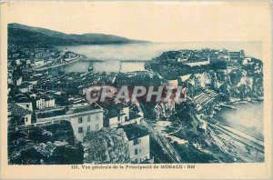 Old Postcard g�n�rale view of the Principaut� MONACO