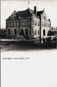 Post Office Sioux Falls South Dakota Vintage Postcard C072