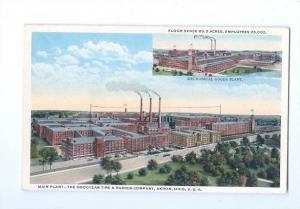 LP02 Akron, Ohio, OH, Postcard, Goodyear Tire & Rubber 