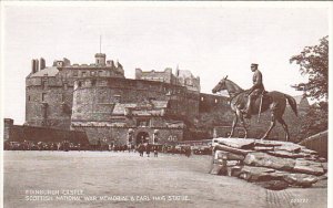 Scotland Edinburgh Castle National War Memorial and Earl Haig Statue Photo