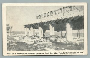 ASBURY PARK NJ AFTER HURRICANE 1944 VINTAGE POSTCARD