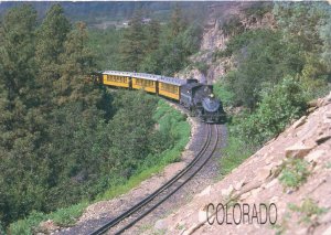 Steam Train on Durango and Silverton Narrow Gauge Railway - Colorado