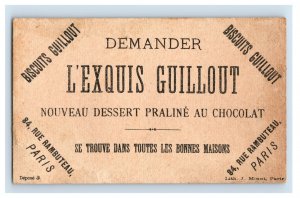 1880s French Biscuits Guillout Chocolat Science Game Trick Standing Pencil F158