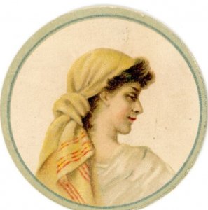 Cartão de tabaco cigarros Die-Cut Kinney Bros. da década de 1880 #3 Fabuloso! F137-