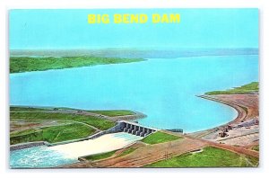 Big Ben Dam South Dakota Aerial View Postcard