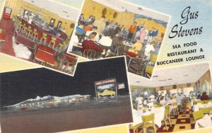 Biloxi Mississippi Gus Stevens Sea Food Restaurant Vintage Postcard AA57296