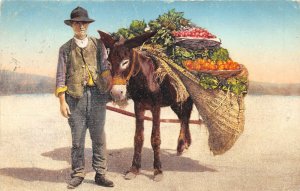 Lot 49  italy Neapolitan costumes costumi napoletani types folklore donkey fruit