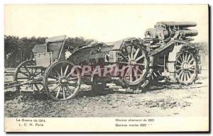 Old Postcard From Paris Mortar War German Army 280