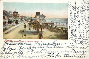 UDB Postcard; Goodall Beach, Keating's Casino, Daytona Beach FL Posted 1907