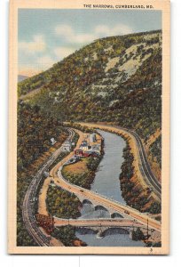 Cumberland Maryland MD Postcard 1930-1950 The Narrows Scenic Spot