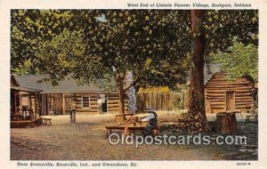 West End of Lincoln Pioneer Village Rockport, Ind, USA Unused 