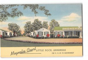 Little Rock Arkansas AR Postcard 1930-1950 Magnolia Court