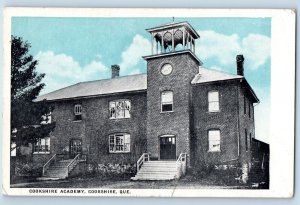 Cookshire Quebec Canada Postcard Cookshire Academy 1928 Posted Vintage