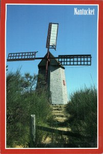 The Old Mill (1746),  Nantucket Mass. Postcard