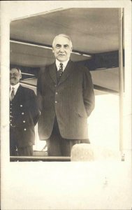 US President Warren Harding c1920 Real Photo Postcard - AMATEUR?