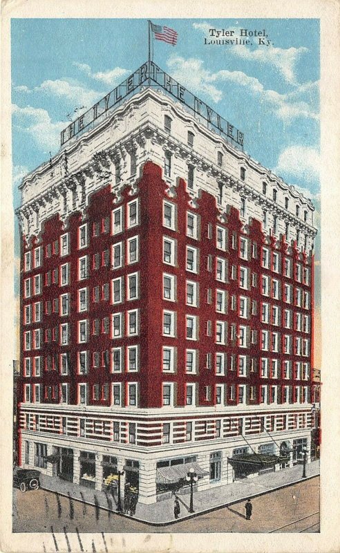 Louisville Kentucky 1927 Postcard Tyler Hotel