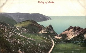 Vintage Postcard 1910's Valley Of Rocks Dry Village Devon England UK