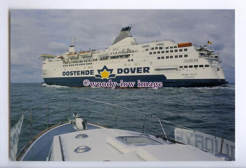 SIM0182 - Belgian Dover-Oostende Ferry - Prins Filip , built 1992 - postcard