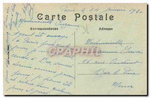 Old Postcard Paris Luxembourg Gardens Lion