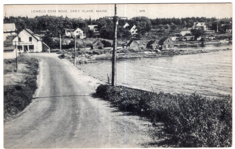 Orr's Island, Maine, Lowells Cove Road