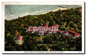 Old Postcard Aerial View of the Moraine Highland Park Illinois